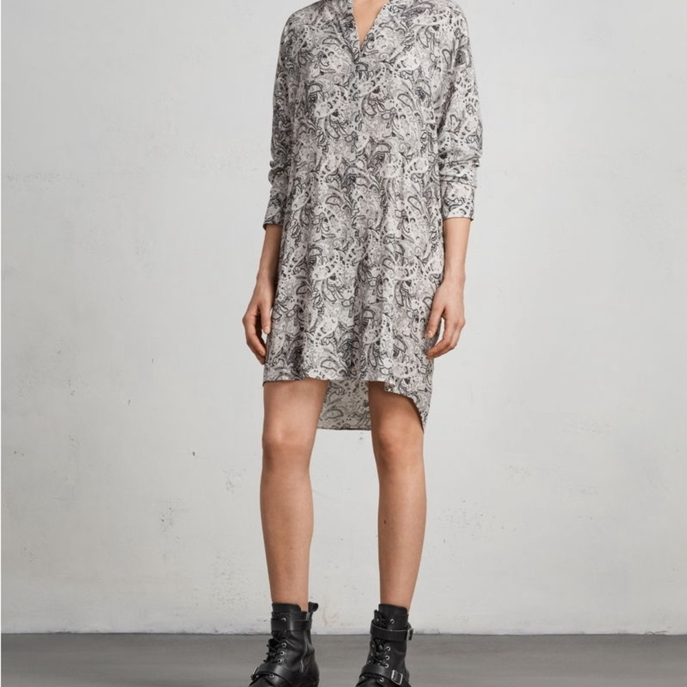 All Saints paisley mini dress